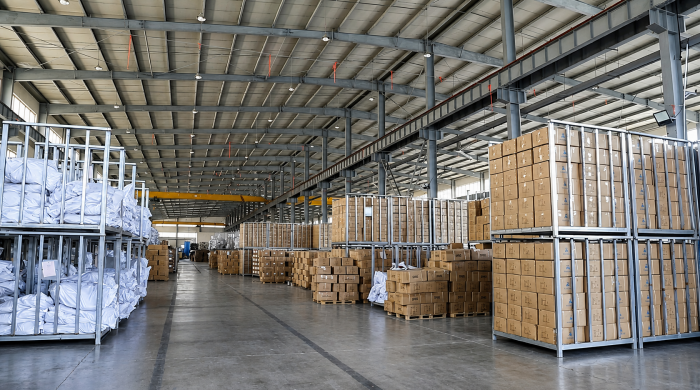 Rubber belt warehouse and delivery
